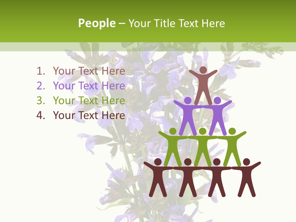 Vertical Purple Ingredient PowerPoint Template