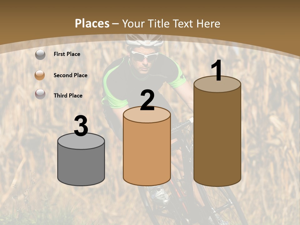 Individual Sport Downhill Grass PowerPoint Template