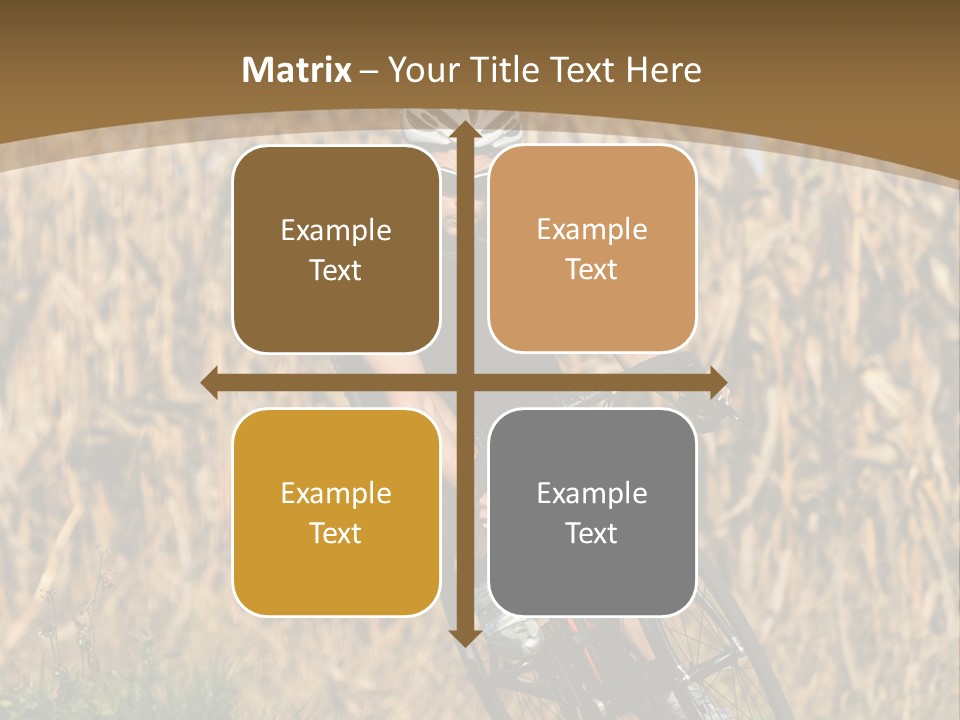 Individual Sport Downhill Grass PowerPoint Template