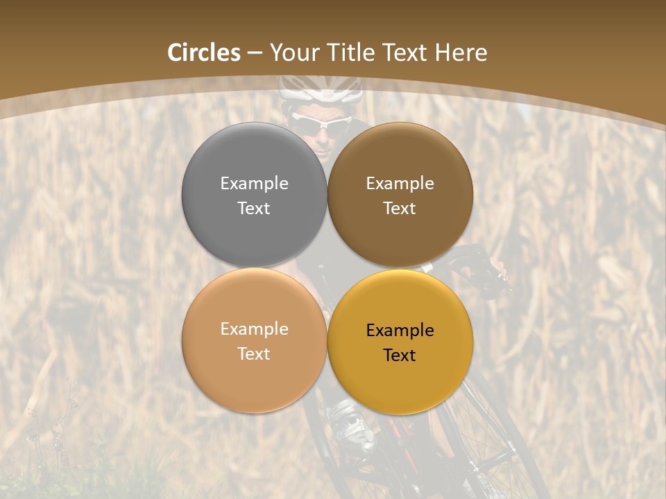 Individual Sport Downhill Grass PowerPoint Template