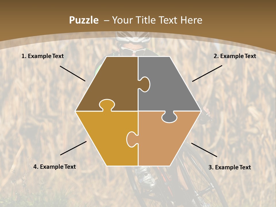 Individual Sport Downhill Grass PowerPoint Template