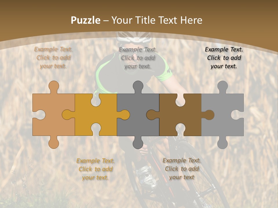 Individual Sport Downhill Grass PowerPoint Template