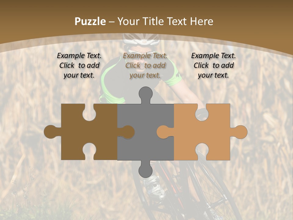 Individual Sport Downhill Grass PowerPoint Template