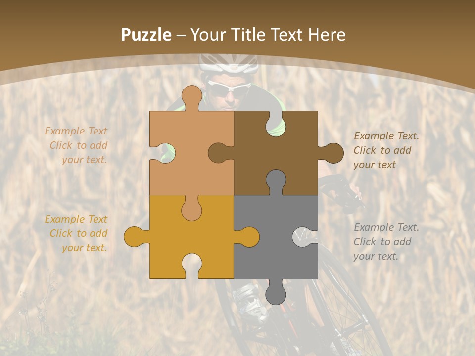 Individual Sport Downhill Grass PowerPoint Template