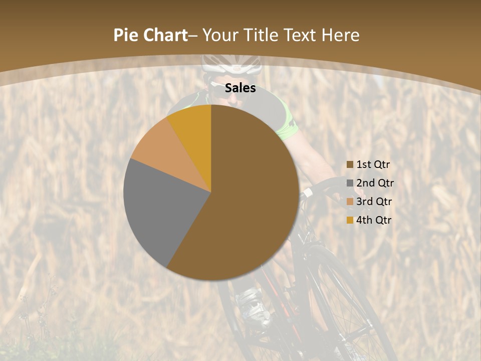 Individual Sport Downhill Grass PowerPoint Template