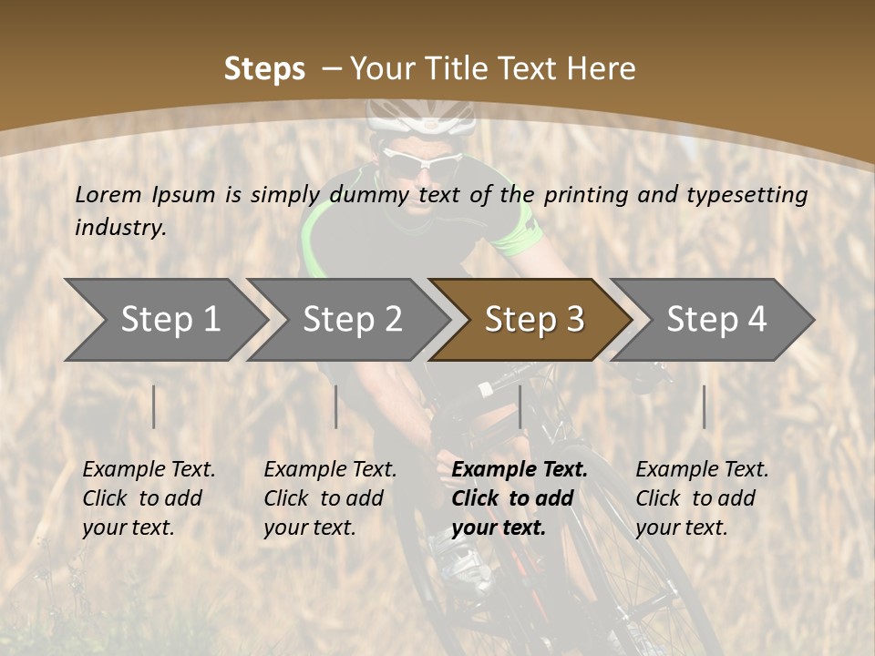 Individual Sport Downhill Grass PowerPoint Template