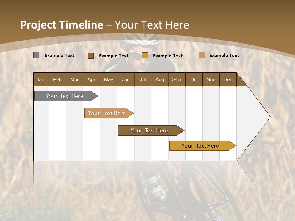 Individual Sport Downhill Grass PowerPoint Template
