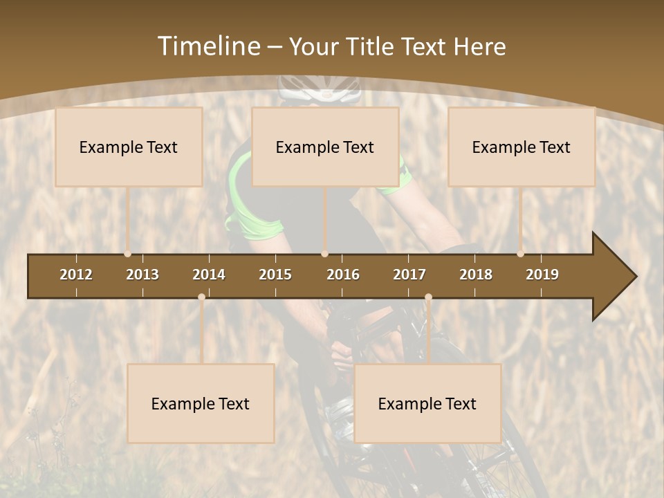 Individual Sport Downhill Grass PowerPoint Template