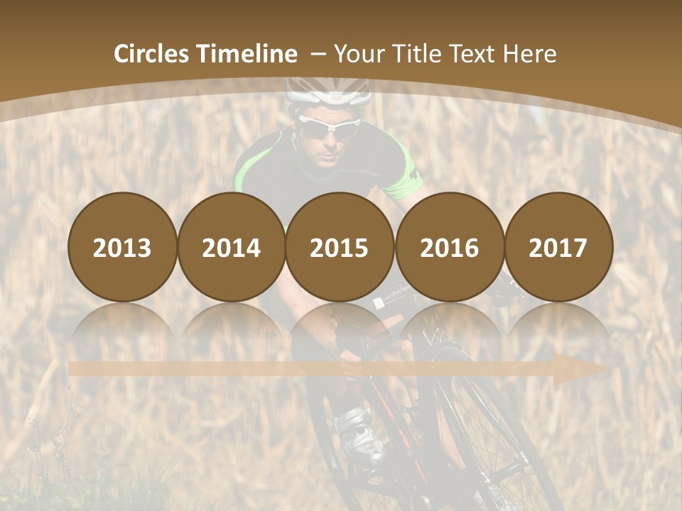 Individual Sport Downhill Grass PowerPoint Template