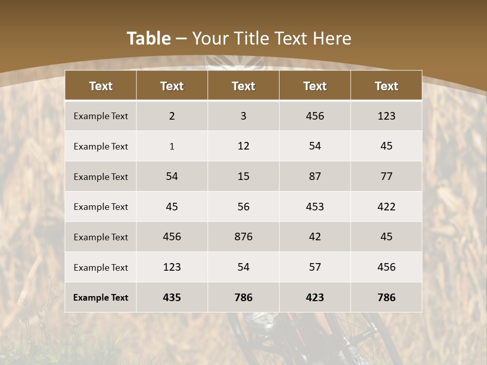 Individual Sport Downhill Grass PowerPoint Template