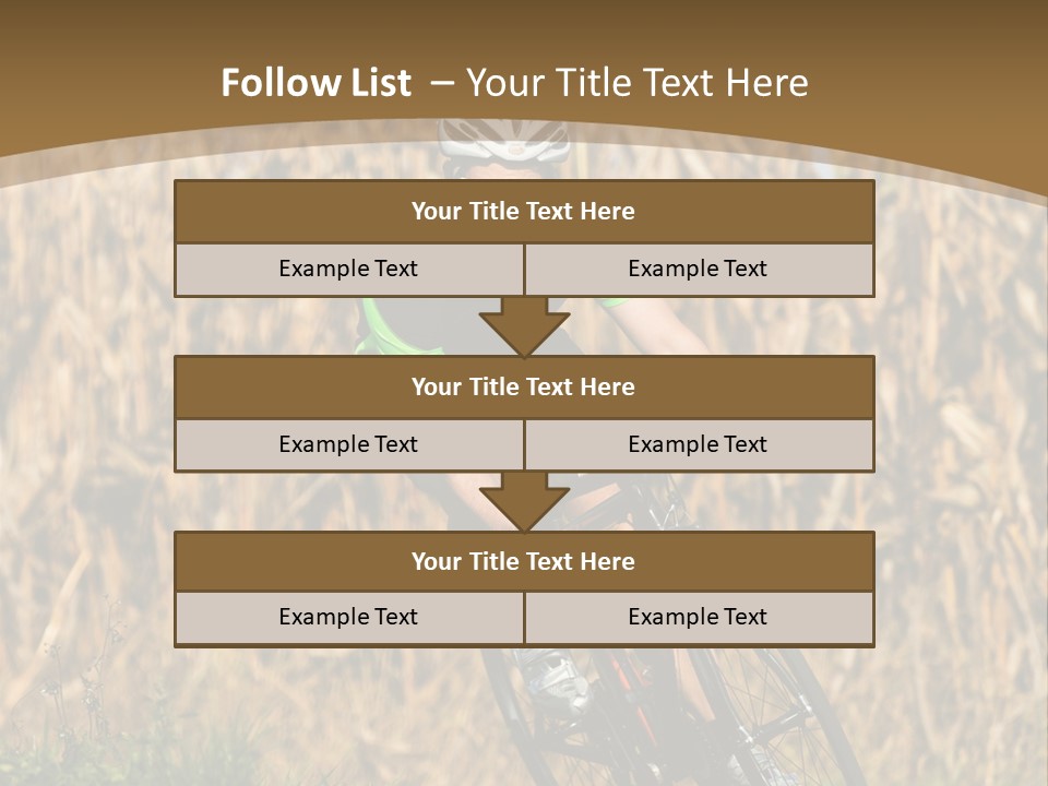 Individual Sport Downhill Grass PowerPoint Template