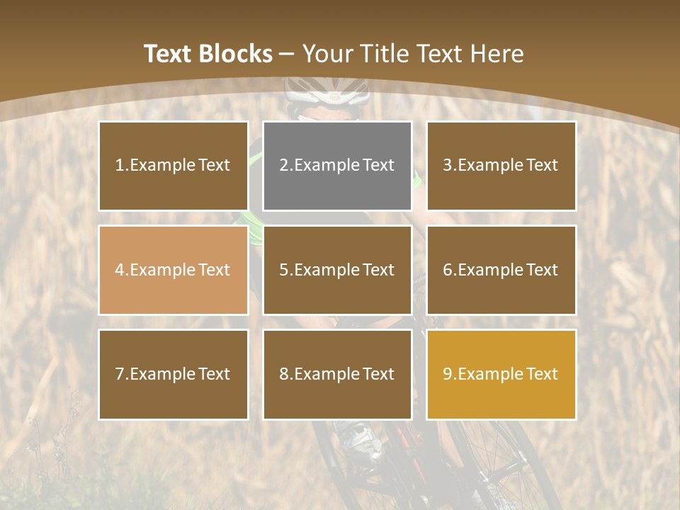 Individual Sport Downhill Grass PowerPoint Template