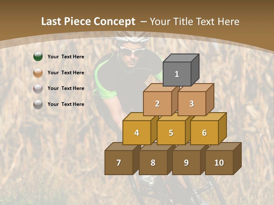 Individual Sport Downhill Grass PowerPoint Template