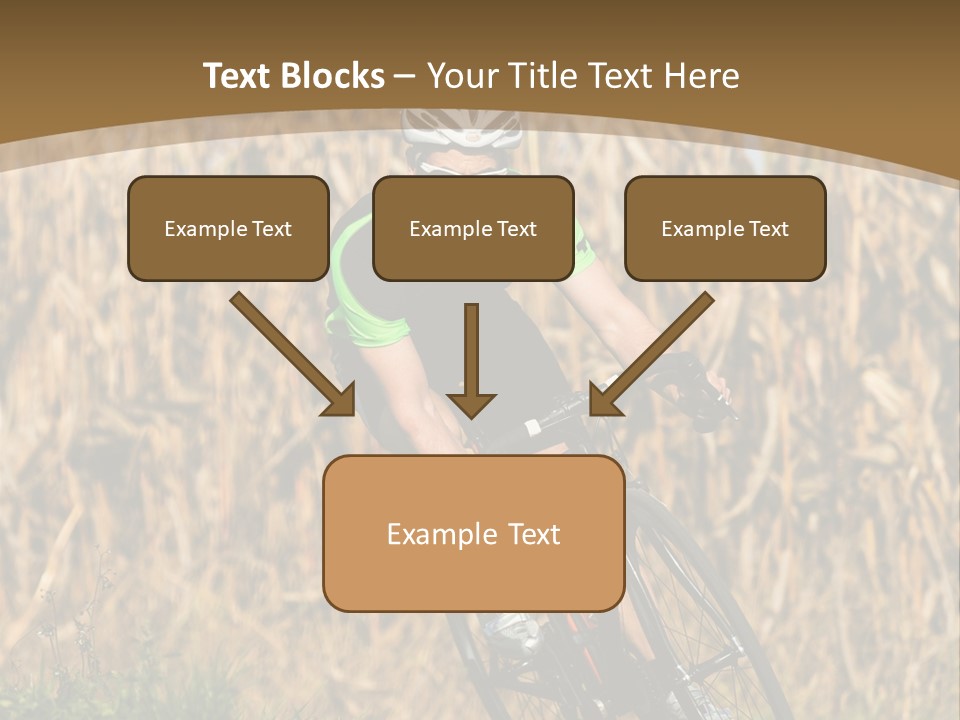 Individual Sport Downhill Grass PowerPoint Template