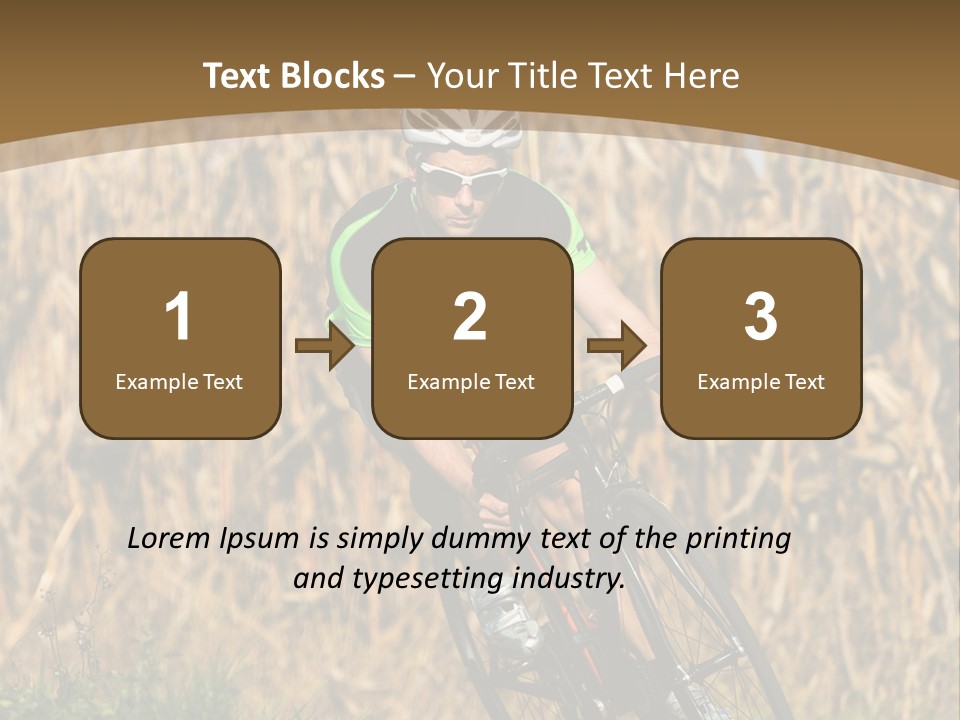 Individual Sport Downhill Grass PowerPoint Template