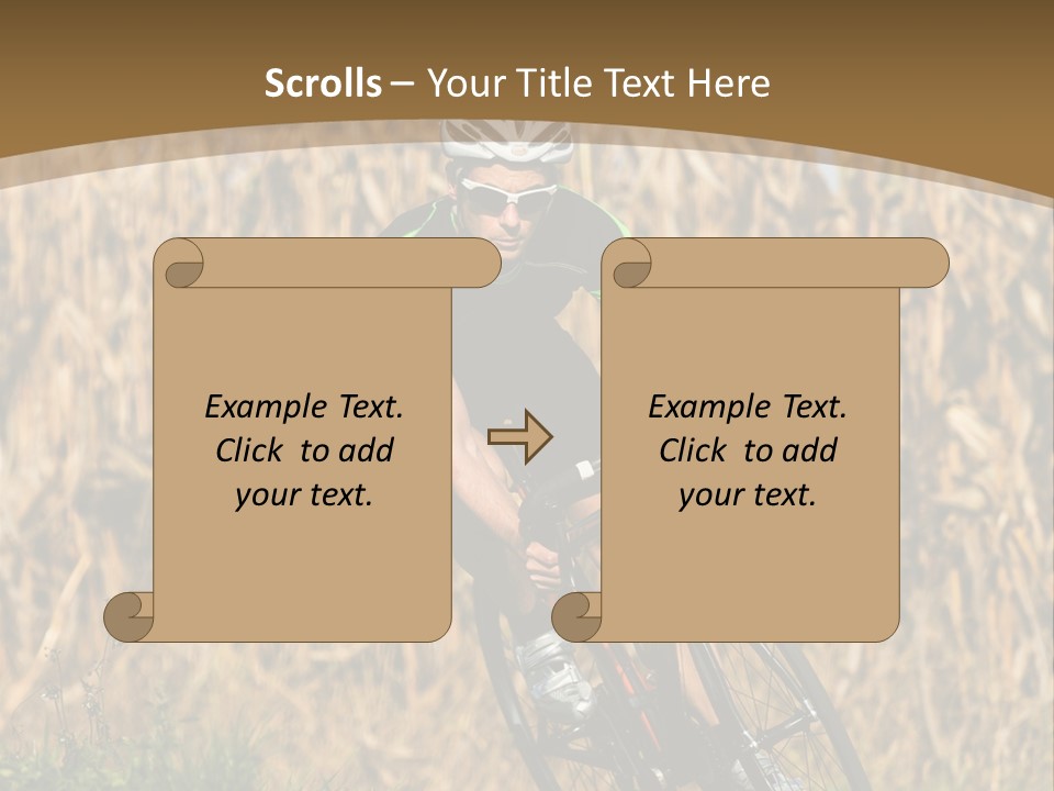 Individual Sport Downhill Grass PowerPoint Template