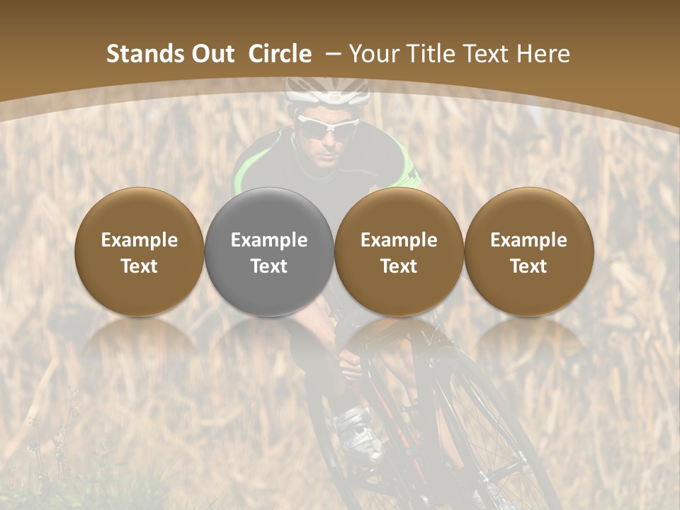 Individual Sport Downhill Grass PowerPoint Template