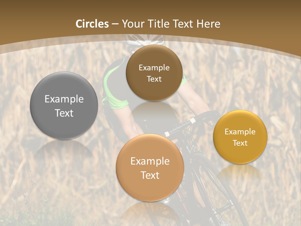Individual Sport Downhill Grass PowerPoint Template