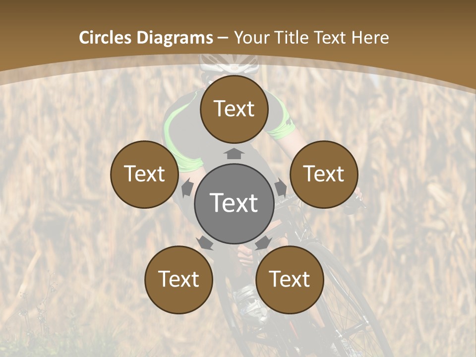 Individual Sport Downhill Grass PowerPoint Template