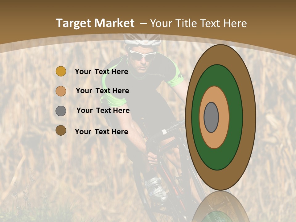 Individual Sport Downhill Grass PowerPoint Template