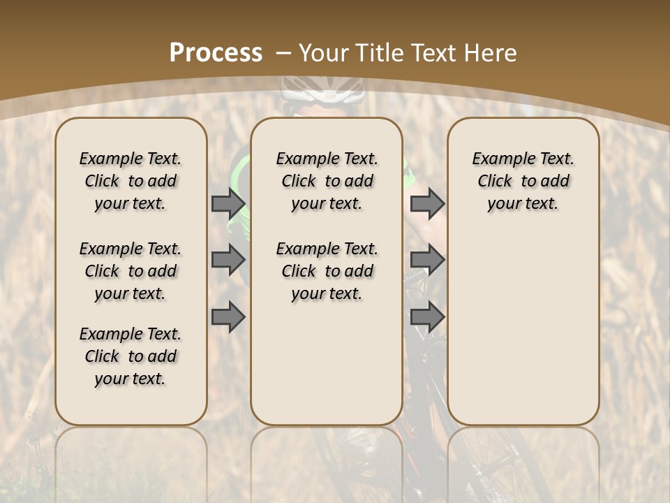Individual Sport Downhill Grass PowerPoint Template