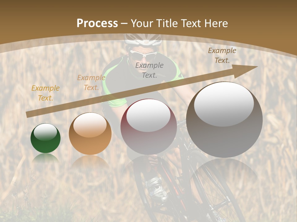 Individual Sport Downhill Grass PowerPoint Template