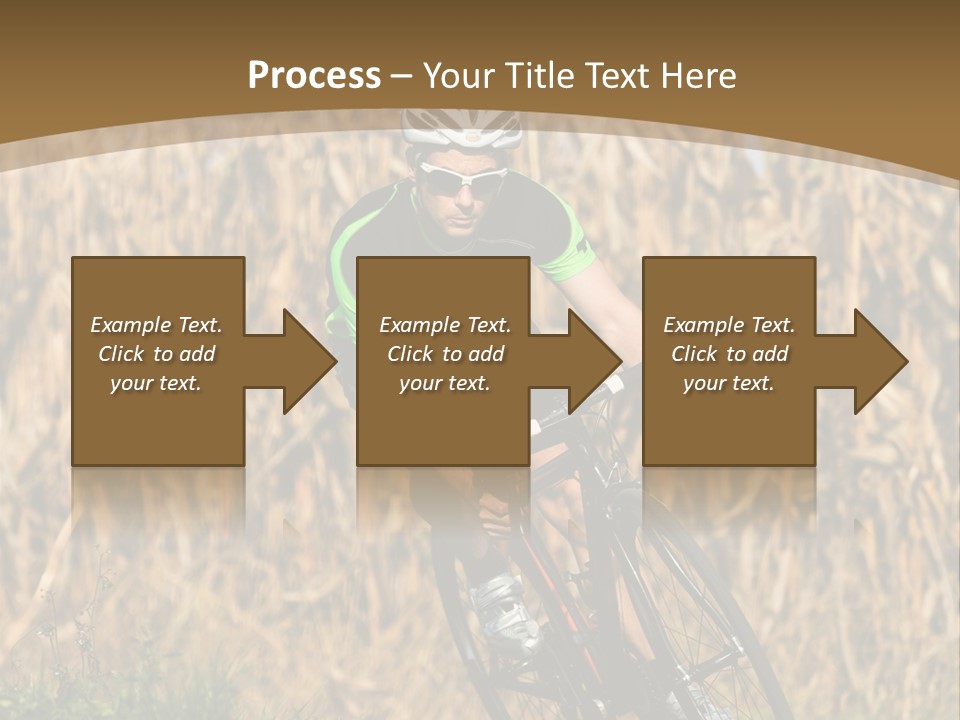 Individual Sport Downhill Grass PowerPoint Template