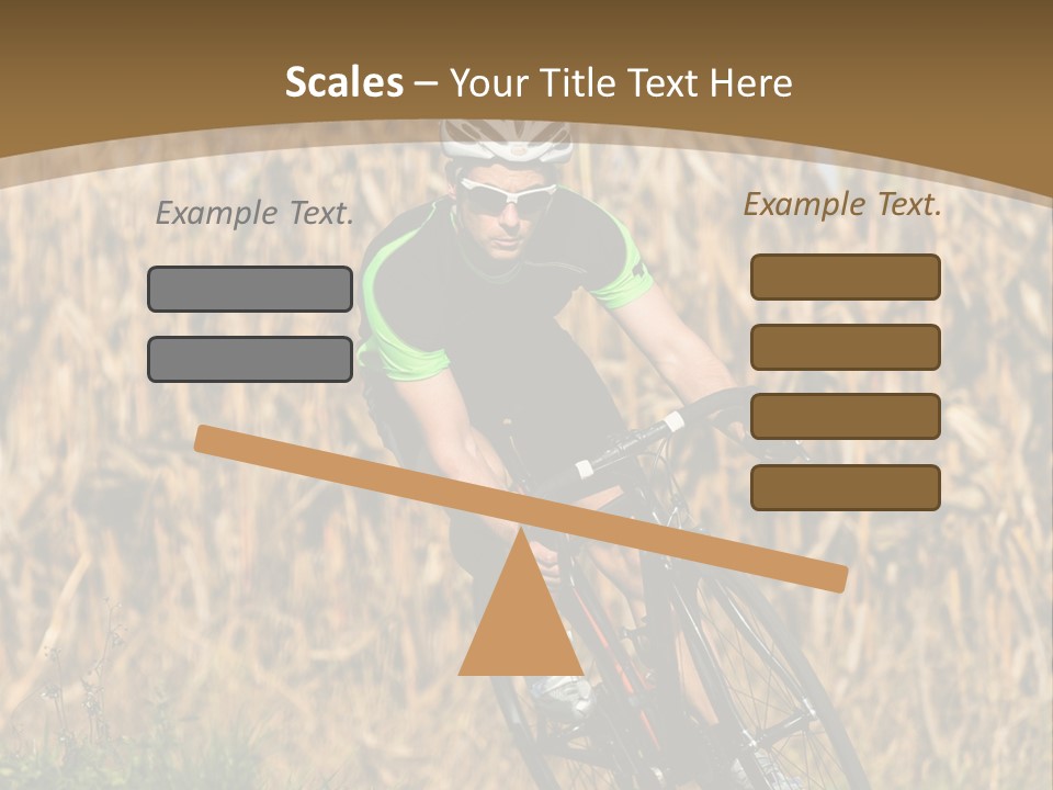 Individual Sport Downhill Grass PowerPoint Template