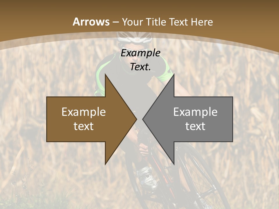 Individual Sport Downhill Grass PowerPoint Template
