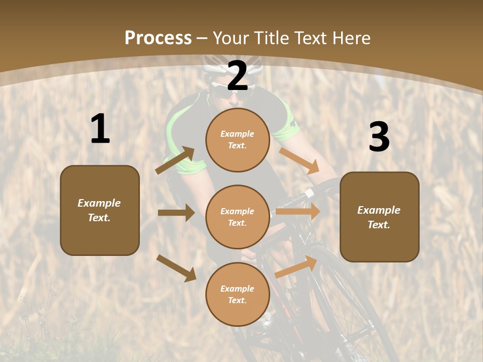 Individual Sport Downhill Grass PowerPoint Template