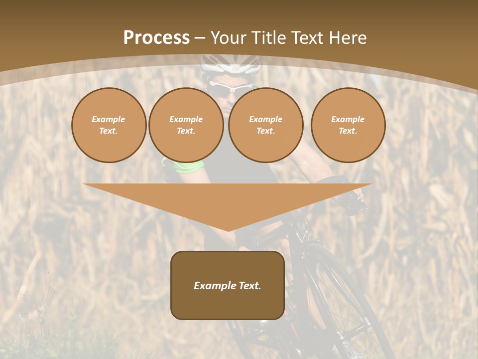 Individual Sport Downhill Grass PowerPoint Template