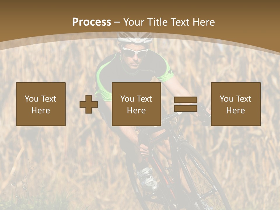Individual Sport Downhill Grass PowerPoint Template