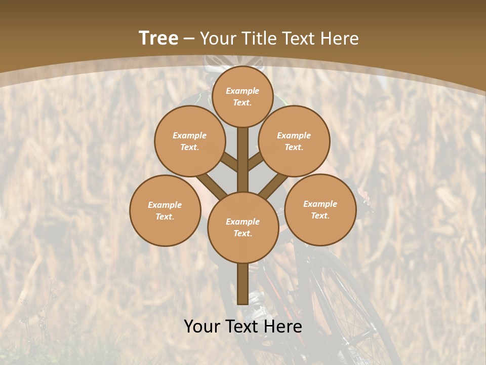 Individual Sport Downhill Grass PowerPoint Template