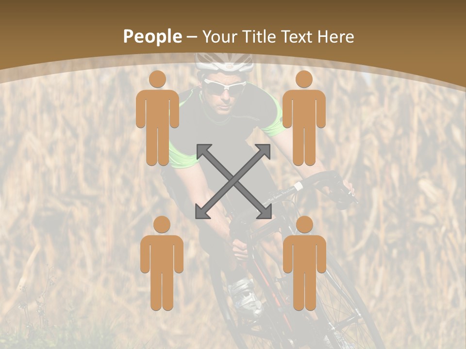Individual Sport Downhill Grass PowerPoint Template