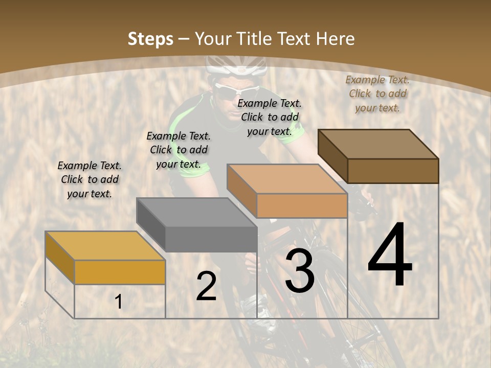 Individual Sport Downhill Grass PowerPoint Template