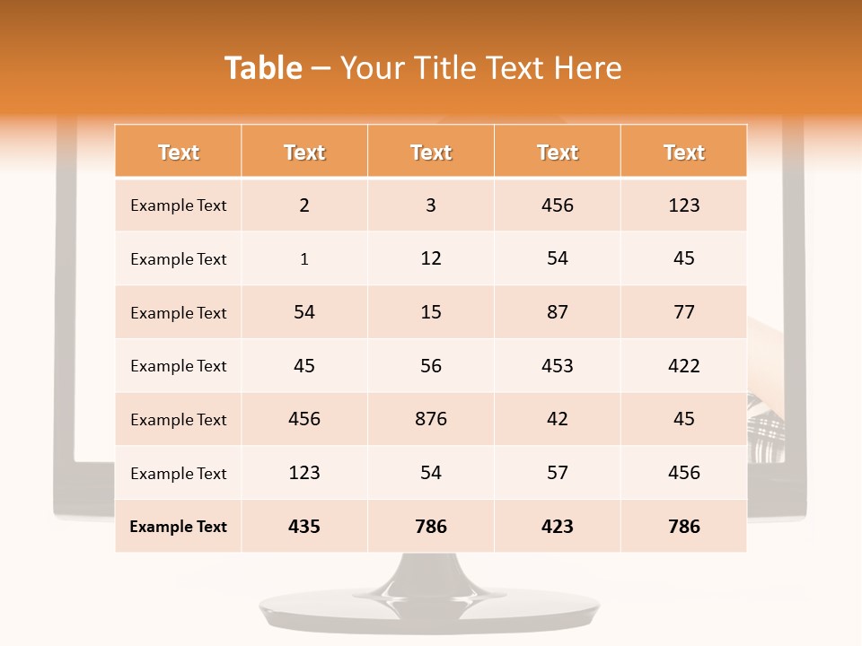 A Woman Looking Through A Magnifying Glass PowerPoint Template