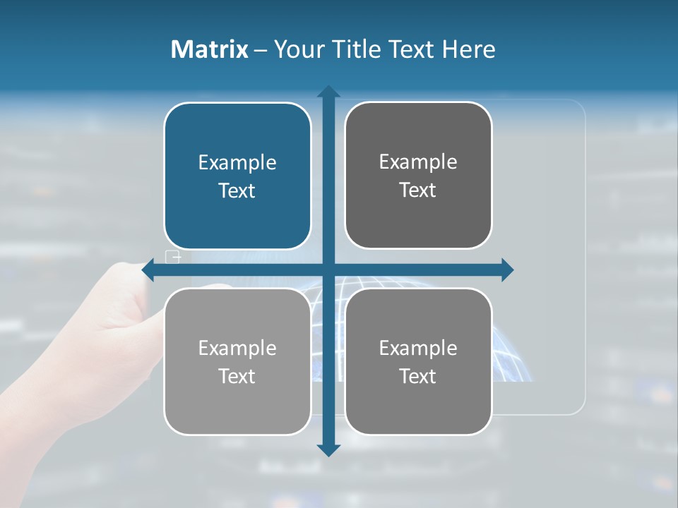 Connection Crossed Hand PowerPoint Template