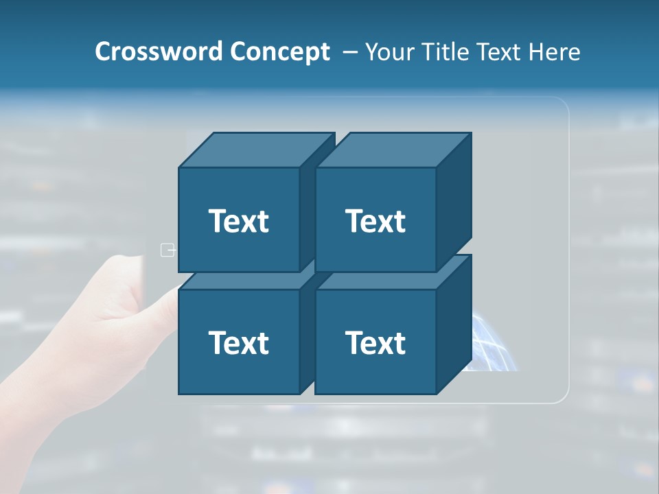 Connection Crossed Hand PowerPoint Template