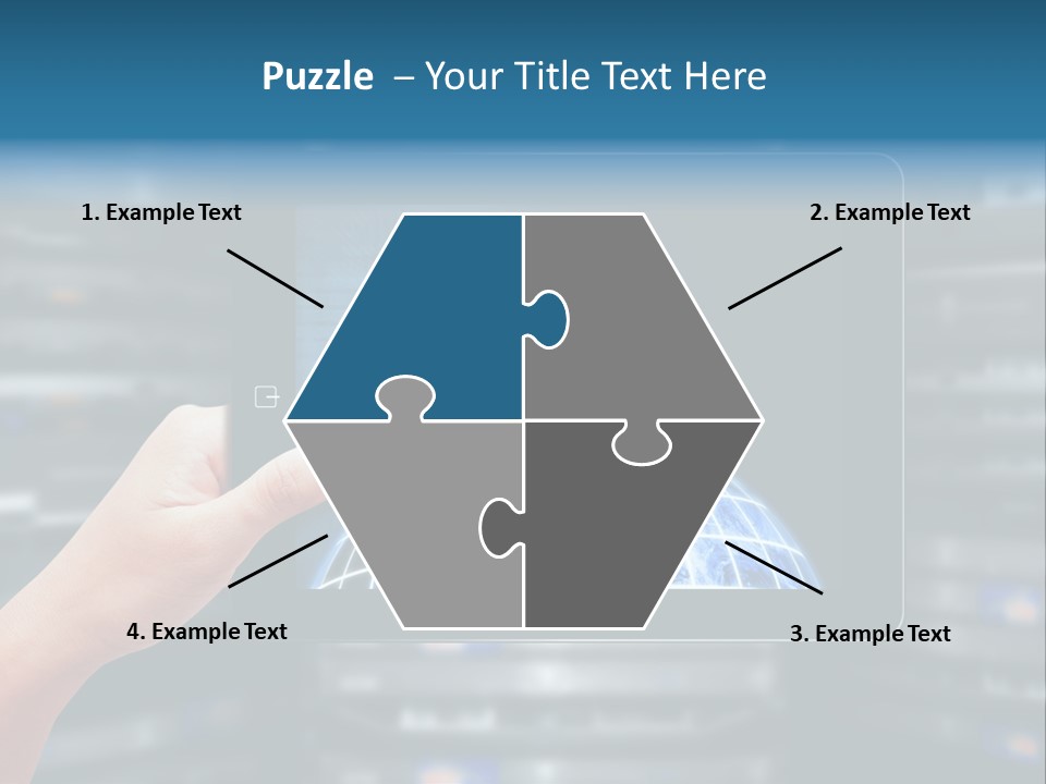 Connection Crossed Hand PowerPoint Template