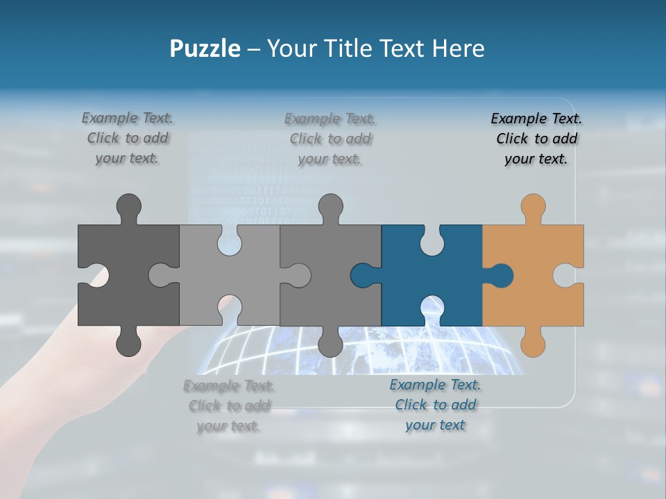 Connection Crossed Hand PowerPoint Template