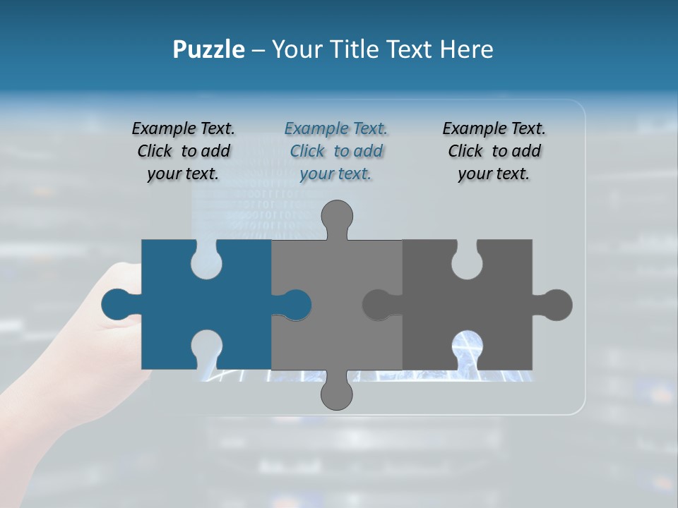 Connection Crossed Hand PowerPoint Template