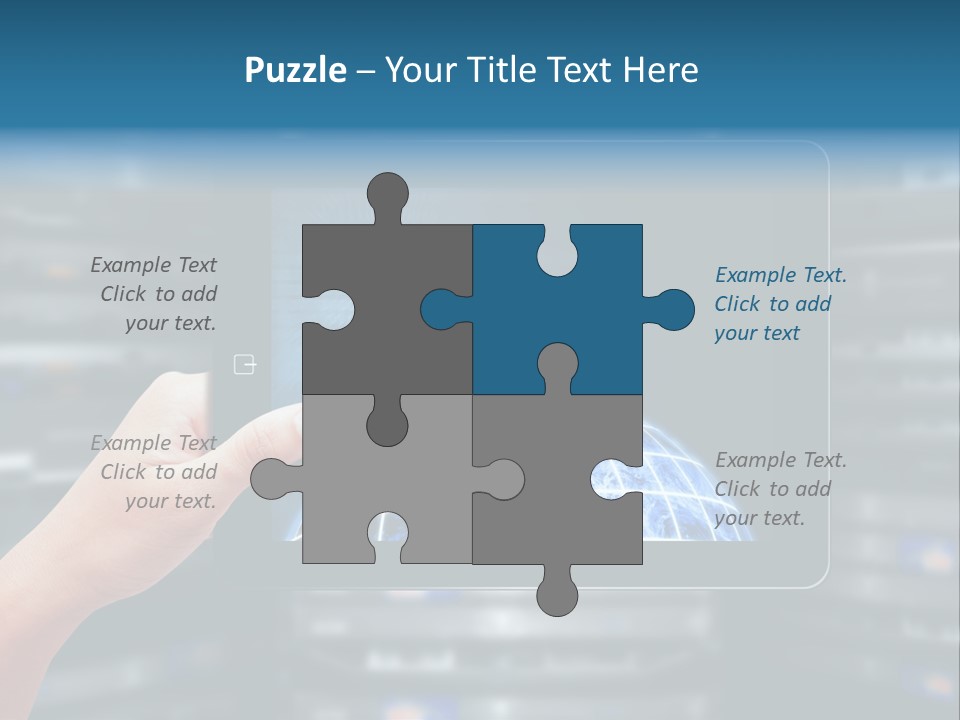 Connection Crossed Hand PowerPoint Template