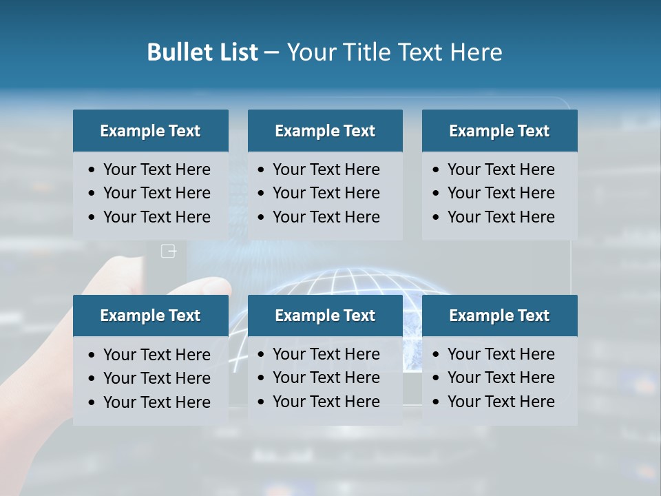 Connection Crossed Hand PowerPoint Template