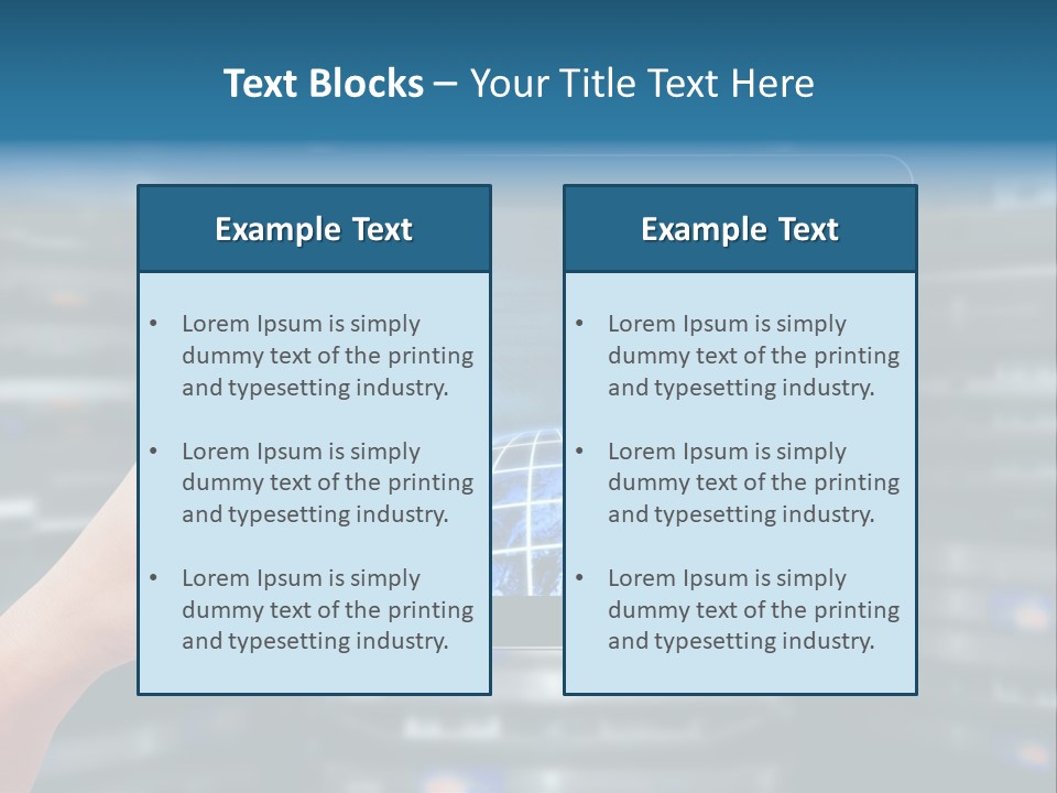 Connection Crossed Hand PowerPoint Template