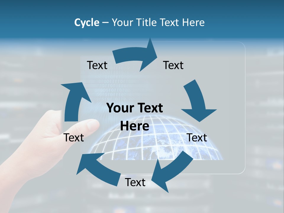 Connection Crossed Hand PowerPoint Template