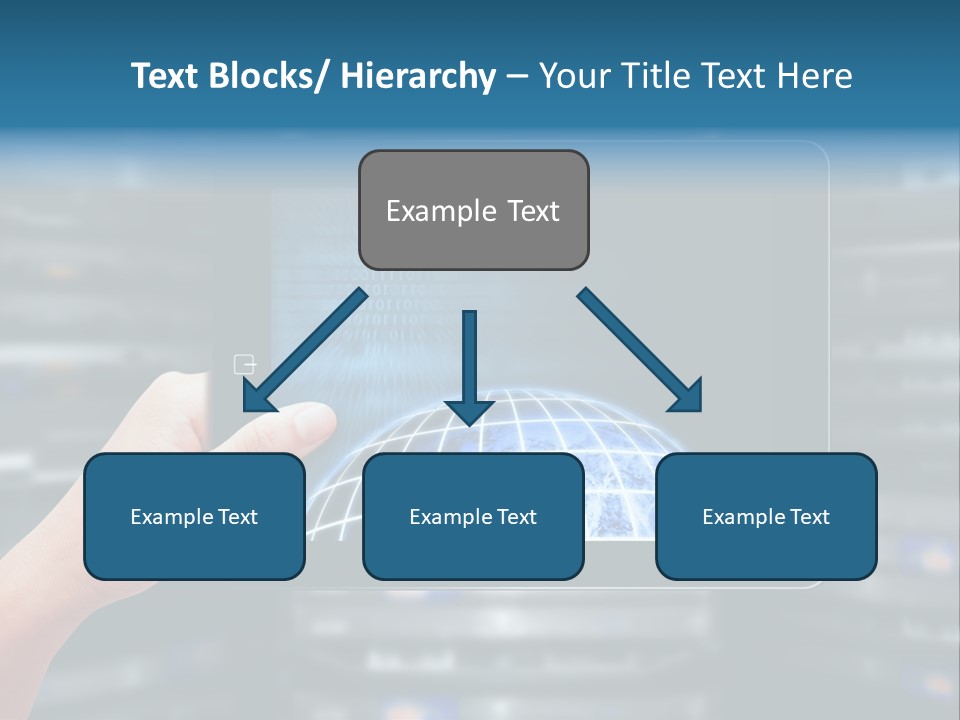 Connection Crossed Hand PowerPoint Template