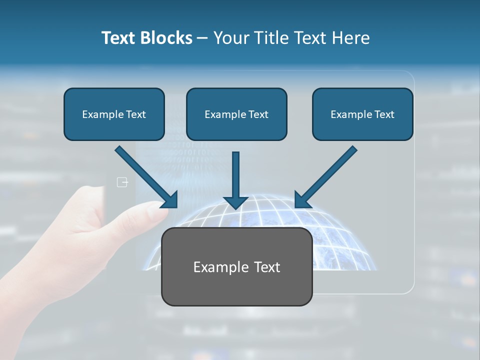 Connection Crossed Hand PowerPoint Template