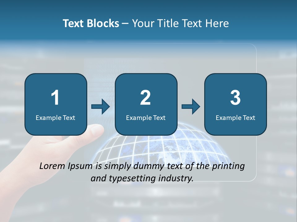 Connection Crossed Hand PowerPoint Template