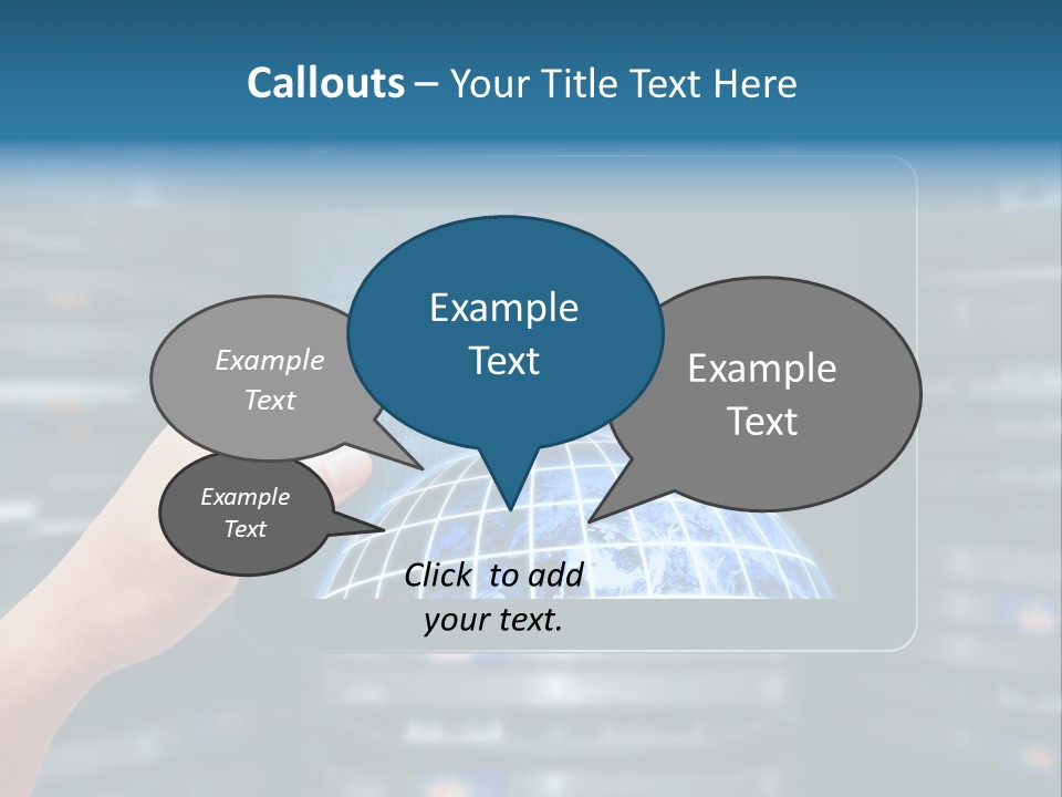 Connection Crossed Hand PowerPoint Template