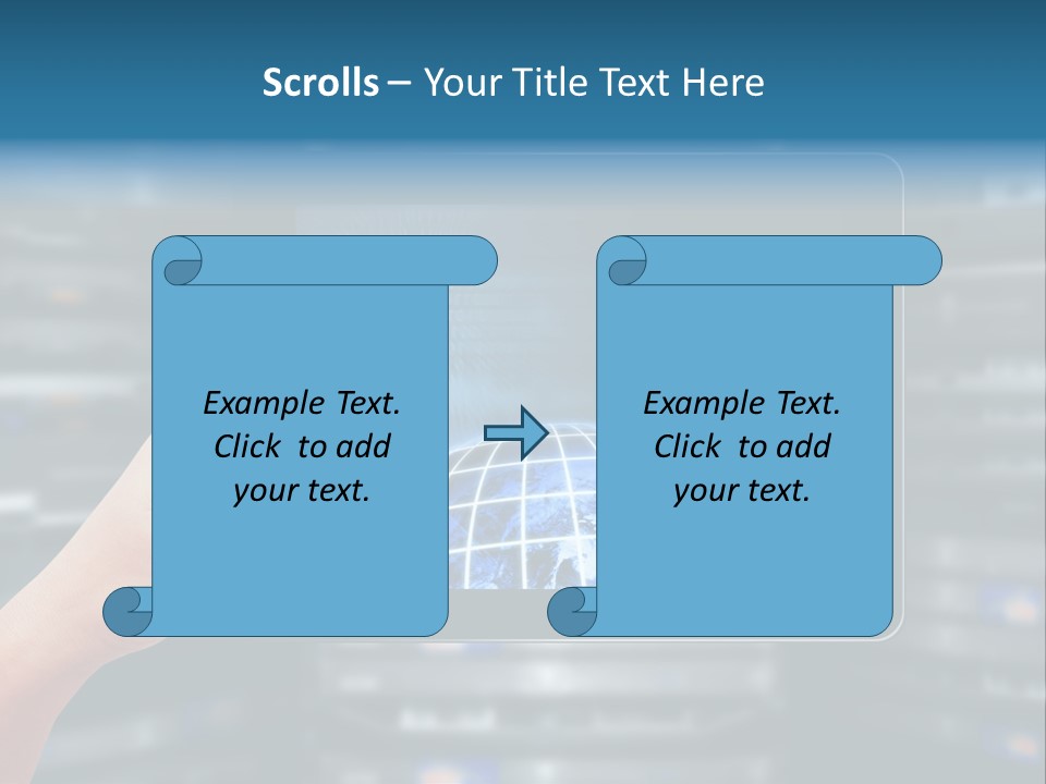Connection Crossed Hand PowerPoint Template